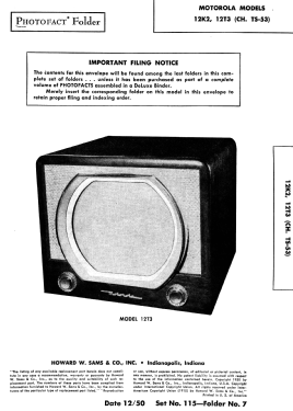 12T3 Ch= TS-53; Motorola Inc. ex (ID = 2798480) Television