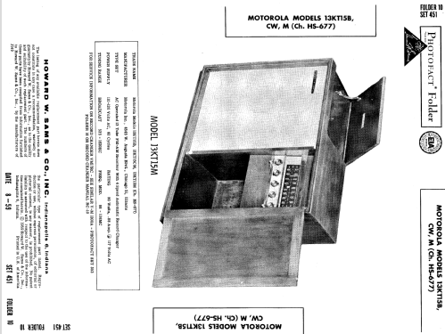 13KT15B Ch= HS-677; Motorola Inc. ex (ID = 604360) Radio