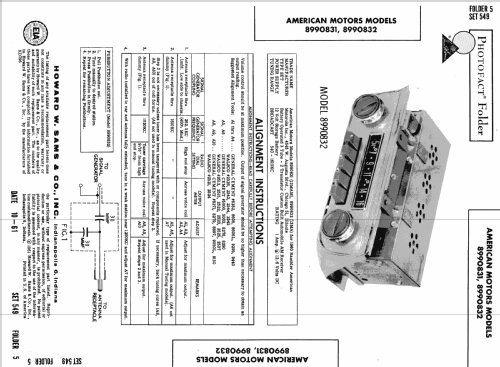 13MA American Motors 8990832; Motorola Inc. ex (ID = 642279) Car Radio