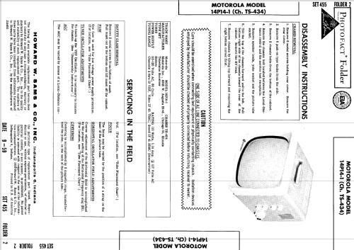 14P14-1 Ch= TS-434; Motorola Inc. ex (ID = 617088) Television