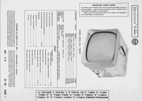 14P8-1 Ch= TTS-423; Motorola Inc. ex (ID = 2416421) Televisore