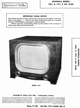 14T1B Ch= TS-88; Motorola Inc. ex (ID = 2786689) Television