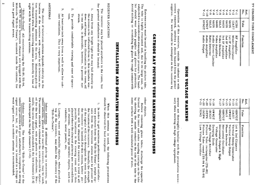 16F1H Ch= TS-89 HS-234; Motorola Inc. ex (ID = 1137801) TV Radio