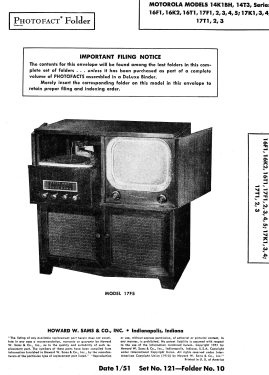 16F1H Ch= TS-89 HS-234; Motorola Inc. ex (ID = 2834603) TV Radio