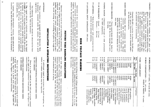 17T12 Ch= TS-395A; Motorola Inc. ex (ID = 1101149) Television