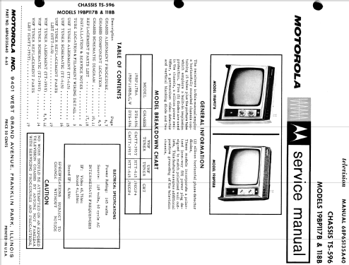 19BP128BC Ch= DTS-596; Motorola Inc. ex (ID = 1513625) Television