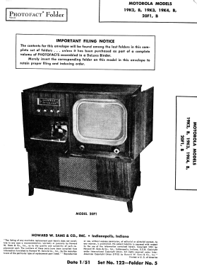 19K2 Ch= TS-101; Motorola Inc. ex (ID = 2838907) Television