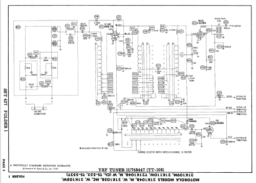 21K105W Ch= TS-552; Motorola Inc. ex (ID = 878584) Televisión