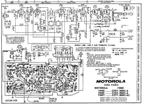 24ME Ford C2GY-18805-A; Motorola Inc. ex (ID = 159738) Car Radio