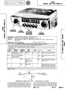 2MF Ch= FAC-18805-A; Motorola Inc. ex (ID = 3078506) Car Radio