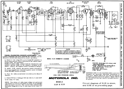 311X ; Motorola Inc. ex (ID = 144943) Car Radio