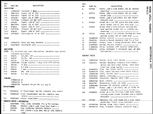 48L11 Ch= HS-113; Motorola Inc. ex (ID = 347643) Radio