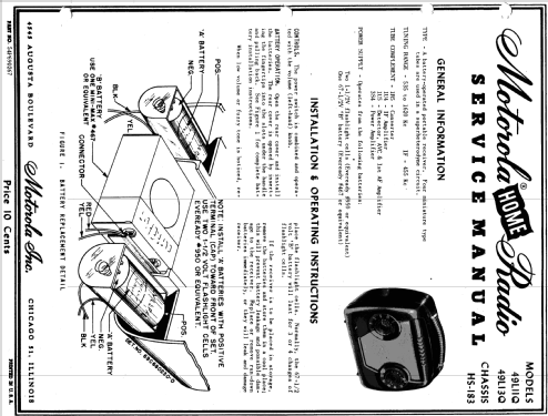 49L13Q Ch= HS-183; Motorola Inc. ex (ID = 1075805) Radio