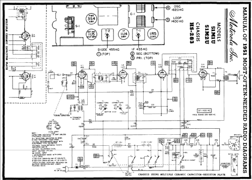 playmate Jr. 51M1U Ch= HS-283; Motorola Inc. ex (ID = 131912) Radio