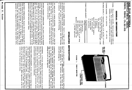 52B10 'Escort' Ch= HS-305; Motorola Inc. ex (ID = 1690532) Radio