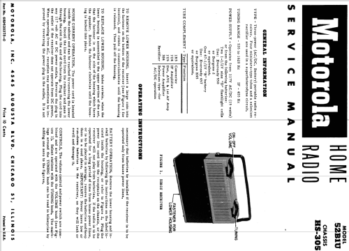 52B11 'Escort' Ch= HS-305; Motorola Inc. ex (ID = 1690555) Radio