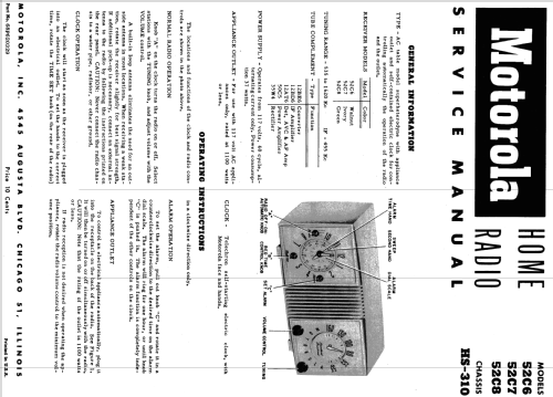 52C7 Ch= HS-310; Motorola Inc. ex (ID = 1070663) Radio