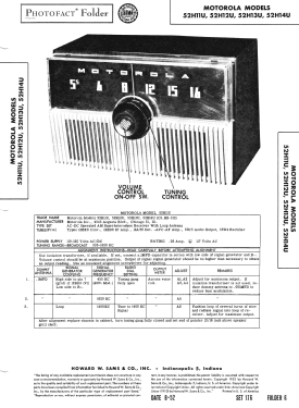 52H11U Ch= HS-313; Motorola Inc. ex (ID = 3080404) Radio