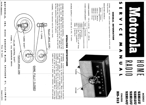 52H12U Ch= HS-313; Motorola Inc. ex (ID = 1067918) Radio