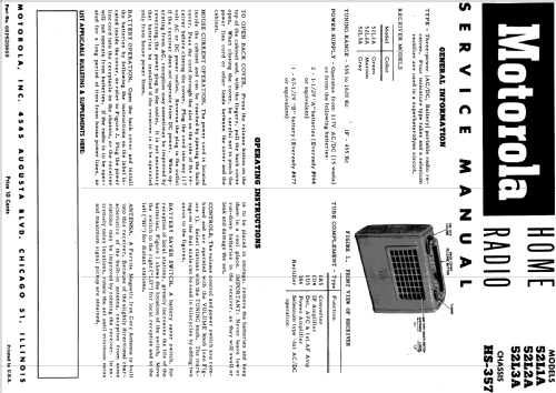 52L3A Ch= HS-357; Motorola Inc. ex (ID = 1072078) Radio