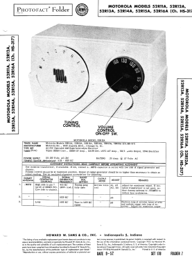 52R11A Ch= HS-317; Motorola Inc. ex (ID = 3086783) Radio