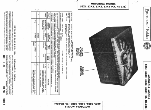 53X2 Ch= HS336; Motorola Inc. ex (ID = 981790) Radio