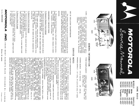 56CC2 Ch=HS-457; Motorola Inc. ex (ID = 1337479) Radio