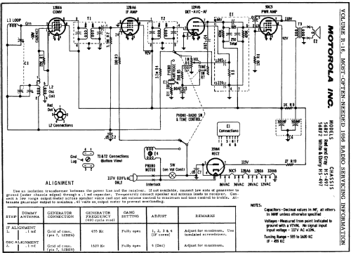 56RF1 Ch=HS-497; Motorola Inc. ex (ID = 125060) Radio