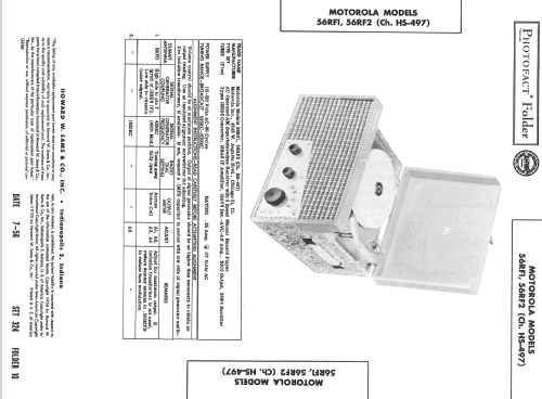 56RF1 Ch=HS-497; Motorola Inc. ex (ID = 2326190) Radio