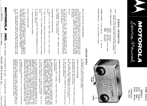 57A3 Ch= HS-521; Motorola Inc. ex (ID = 1071260) Radio