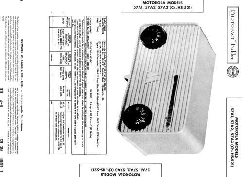 57A3 Ch= HS-521; Motorola Inc. ex (ID = 1847801) Radio