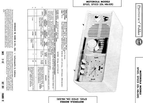 57CC2 Ch= HS-531; Motorola Inc. ex (ID = 1859103) Radio