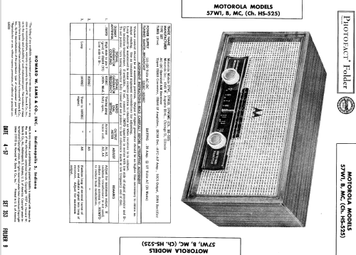 57W1MC Ch= HS-525; Motorola Inc. ex (ID = 517098) Radio