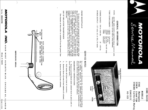 57W1MC Ch= HS-525; Motorola Inc. ex (ID = 1071295) Radio