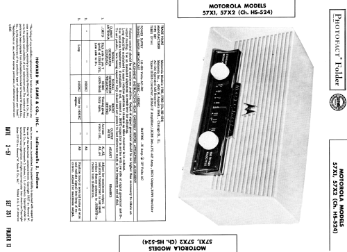 57X2 Ch= HS-524; Motorola Inc. ex (ID = 1859117) Radio