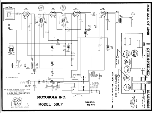 58L11 Ch= HS-114; Motorola Inc. ex (ID = 97298) Radio