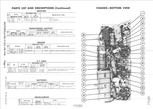 58L11 Ch= HS-114; Motorola Inc. ex (ID = 1396864) Radio