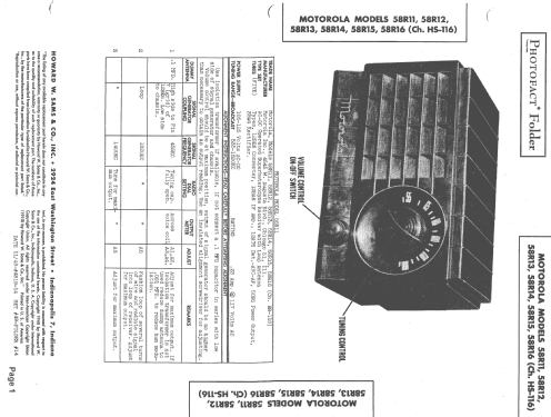 58R14 Ch= HS-116; Motorola Inc. ex (ID = 1422948) Radio