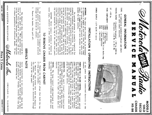 59X22I HS-186; Motorola Inc. ex (ID = 1077125) Radio