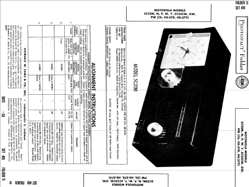 5C23GW Ch= HS-579; Motorola Inc. ex (ID = 796495) Radio