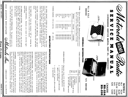 5J1U Ch= HS-224; Motorola Inc. ex (ID = 1069665) Radio