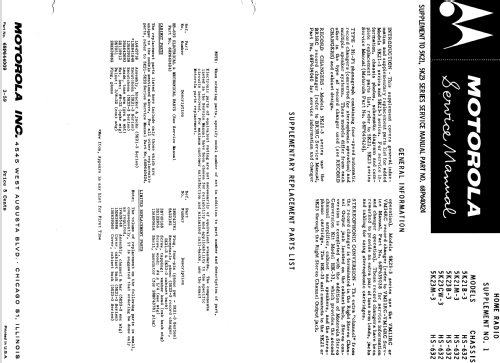 5K21B-3 Ch= HS-632; Motorola Inc. ex (ID = 1167443) Sonido-V