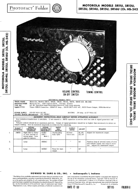 5R13U Ch= HS-242; Motorola Inc. ex (ID = 2798180) Radio