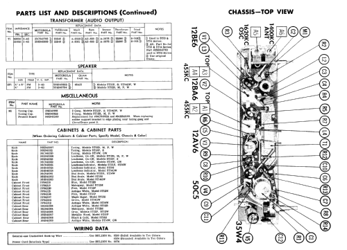 5T13P Ch= HS-654 Radio Motorola Inc. ex Galvin Mfg.Co. Chicago ...