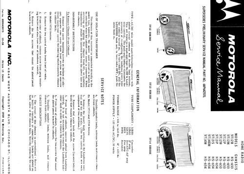 5T14GW Ch= HS-654; Motorola Inc. ex (ID = 1142702) Radio
