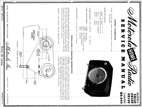 5X13U Ch= HS-243; Motorola Inc. ex (ID = 1074925) Radio