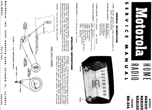 62X12U Ch= HS-314; Motorola Inc. ex (ID = 1073052) Radio