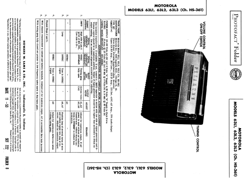 63L1 Ch= HS-361; Motorola Inc. ex (ID = 978669) Radio