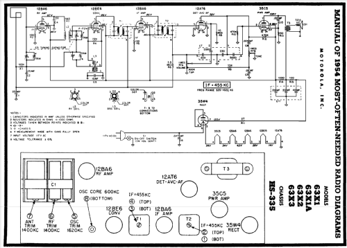 63X1A Ch= HS-335; Motorola Inc. ex (ID = 178028) Radio