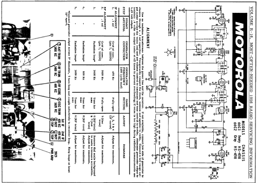 66C1 Ch=HS-458; Motorola Inc. ex (ID = 124802) Radio